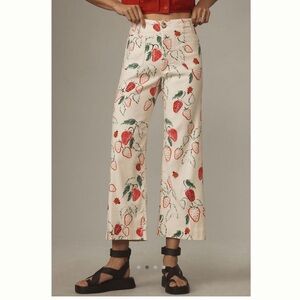 The Phthalo Ruth Colette Cropped Wide Leg Pants by Maeve